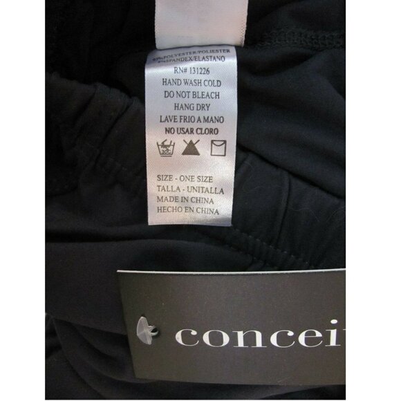 Conceited Women's Leggings One Size (24-30 x 26) Elastic Waist Solid Gray NWT - Picture 7 of 7